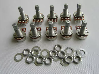 KAISH 10 B250K Linear Guitar Mini Pots Split Shaft 250K Guitar Potentiometers • $5.15