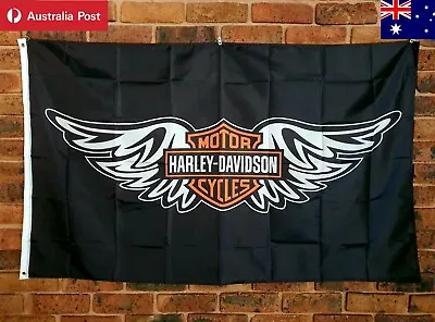 Harley Vintage Flag Collectable 150x90 Cm V Rod Sportster Heritage Fat Boy AU 🏴 • $29.95