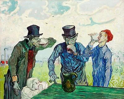 1890 The Drinkers By Vincent Van Gogh Art Painting Print • $7.99