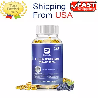 Lutein And Zeaxanthin 20 Mg | 120 Softgels | Eye Health Vitamins Vision Health E • $13.97