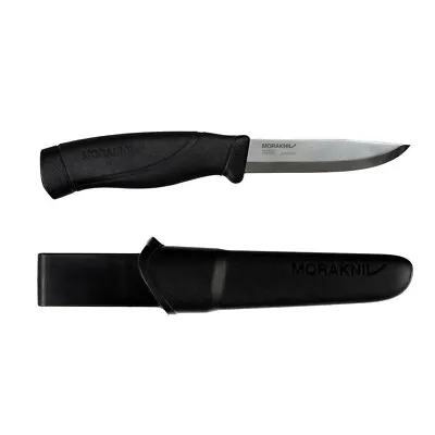 MORAKNIV Sweden Mora Companion Black Stainless Knife 8 5/8  Overall • $18.99