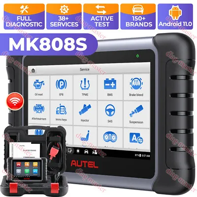 2024 Autel MaxiCOM MK808S Bidirectional Car Diagnostic Scanner Tool Key Coding • $467