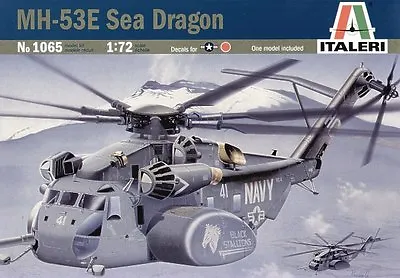 $19.90 • Buy Italeri 1065 1/72 Scale Model Cargo Helicopter Kit U.S Navy MH-53E Sea Dragon
