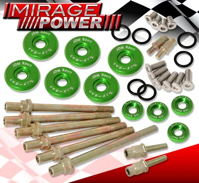 For Civic Integra Del Sol K20 K24 Low Profile Valve Cover Washer Bolt Kit Green • $22.99