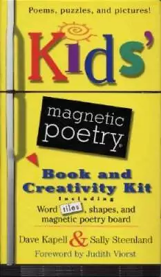 Kids Magnetic Poetry Book And Creativity Kit - Hardcover By Kapell Dave - GOOD • $5.52