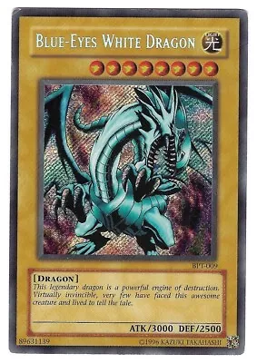 Yugioh - Blue-eyes White Dragon - Tins Booster Pack - Rare Secret - Bpt-009 • £30.95