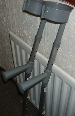 Pair Of Mobility Walking Aids Forearm Crutches Ajustable • £30