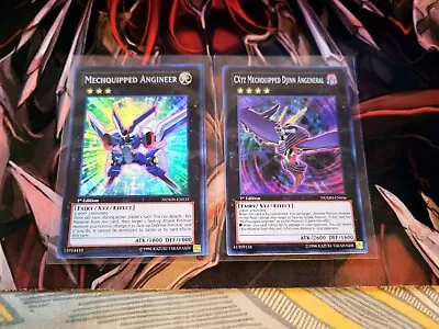 Yugioh Mechquipped Angineer + Cxyz Mechquipped Djinn Angeneral Numh Super 1st Ed • $4