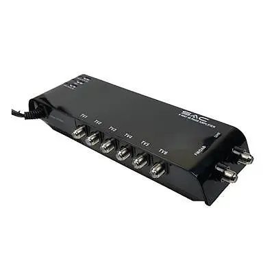 6 Way Aerial Amplifier Booster Splitter Sky+ Hd Link Magic Eye Digi F Type 5 • £27.99