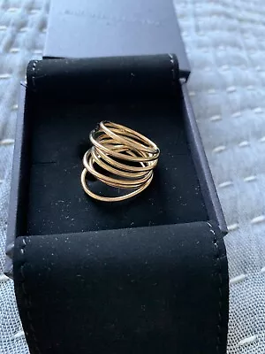 Sarah And Sebastian Solid Yellow Gold 10Ct  Entangled Ring • $5375.40