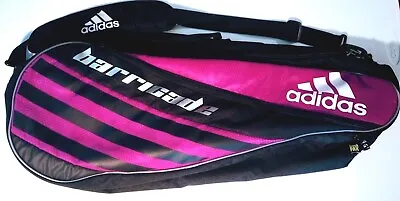 Adidas Barricade Tennis 3 Racquet Carrying Bag Fresh Shoe Pouch Black Purple  • $28.99
