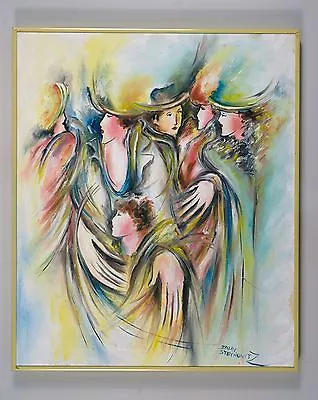 Zamy Steynovitz Original Oil On Canvas Painting 20x24  Framed -  Judaica Art • $2000