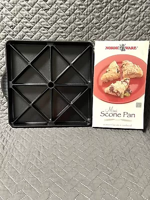 NEW Nordic Ware Cast Aluminum MINI Scone Biscuit Cornbread Pan Nonstick Makes 16 • $18.99