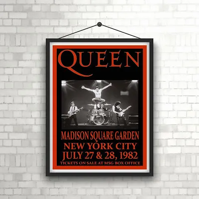 $14.98 • Buy Queen Madison Square Garden Vintage Concert  Poster