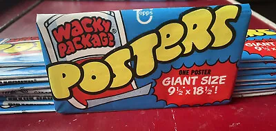 (1) 1974 Topps WACKY PACKAGES POSTERS Unopened Wax Pack 18 Available L9 • $25