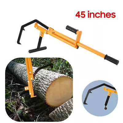 45'' Timber Jack Tool Log Lifter Cant Hook Steel Timberjack Logging Roller Tool • £54