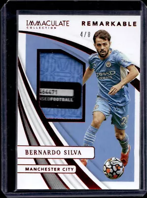 Panini  Immaculate 2021 Bernardo Silva Manchester City Patch/relic  4/8 • £12.50
