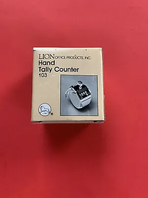 Vintage HTF LION Hand Tally Counter 103 NOS • $24.95