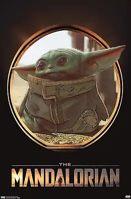 The Mandalorian Baby Yoda  The Child  POSTER 22x34  Star Wars Disney 18510 • $5.99