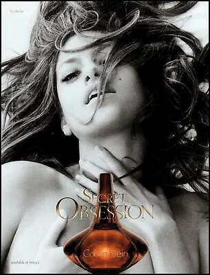£9.66 • Buy 2008 Eva Mendes Sexy Photo Calvin Klein Secret Obsession Perfume Print Ad LA34