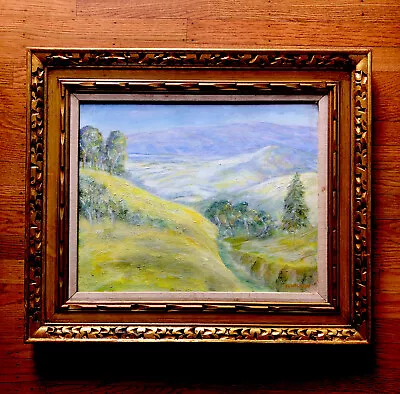 Vintage California Oil On Canvas Painting Monterey. Signed And Framed • $475
