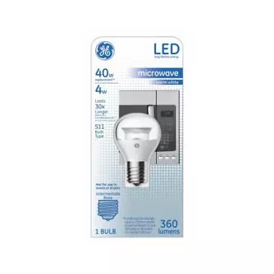 Ge Lighting  LED Light Bulb S11 Warm White Clear 360 Lumens 4-Watts • $12.86