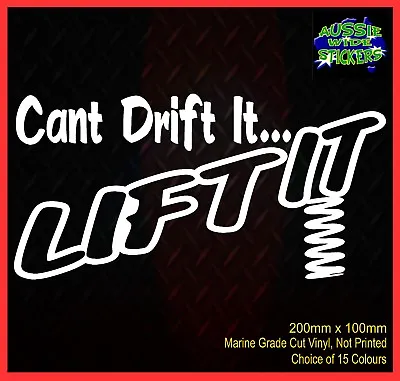 $6.90 • Buy LIFT IT Drift 4x4 Accessories Ute Lift Kit Funny Car Stickers 200mm