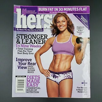 Muscle & Fitness Hers Bodybuilding Magazine Stephenie LaGrossa Survivor 2007 • $17.99