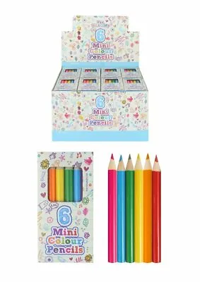 Mini Colouring Pencils Crayons 12 Packs Kids Party Bag Fillers Lucky Dip Toys • £4.50