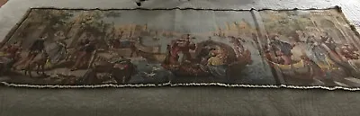 Large Vintage Tapestry - Courting Scenes - Made In Belgium - 20 X60” • $52.49