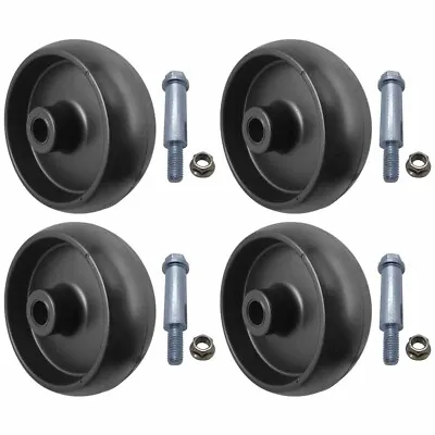 4Pk Deck Wheel Roller And Hardware For John Deere GX10168 R11819 210-051 72-119 • $27.59