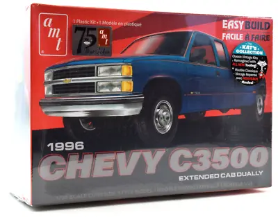 $29.99 • Buy AMT 1996 Chevy C3500 Extened Cab Dually Pickup Truck 1:25 Plastic Model Kit 1409