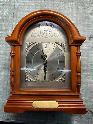 Danbury Clock Co. Tempus Fugit Westminster Chime Mantel Clock Oak • $30