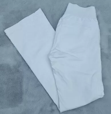 GAP 1969 26/2 Long Lean White Maternity Jeans Pull On Pants Denim Boot Cut EUC • $19.99