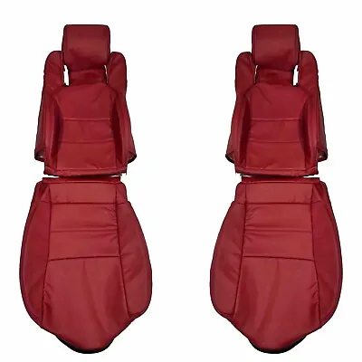 Toyota Supra MK3 Faux Leather Seat Covers 1986-1992 In Dark Red • $270