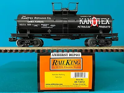 MTH Railking Tank  Car  Kanotex Refining  30-73612  O/O27 Boxcar  New • $69.95