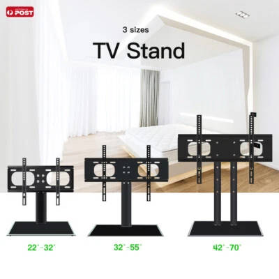 $27.09 • Buy TV Stand Bracket Table Top Desktop LCD LED Plasma VESA Mount 32  55  70  AU