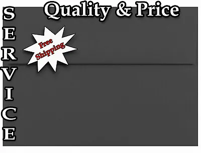 500 Boxerd 70lb Jet Black Envelopes For Invitations Response Announcement Shower • $113.74