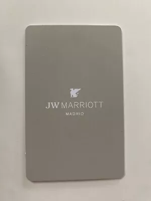 JW Marriott Madrid Hotel ELITE Room KEY CARD Hotel Key Card Spain • $24.95