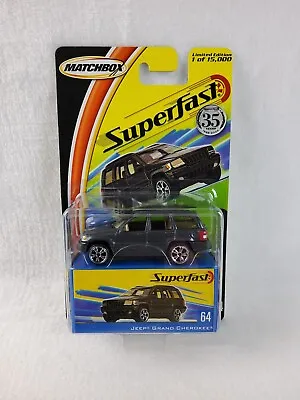 Matchbox Superfast 35 Years #64 Jeep Grand Cherokee Black H3360 Limited 15000 • $21.21