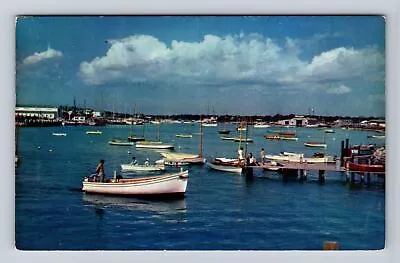 Cape Cod MA-Massachusetts Falmouth Harbor Antique Vintage C1958 Postcard • £7.70