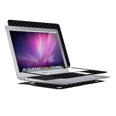 Skinomi Carbon Fiber Black Skin Cover For Apple MacBook Air 13 In. 2008 • $47.30