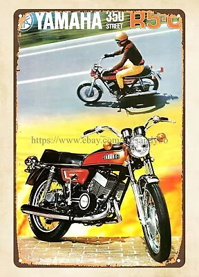 1972  Motorcycle R5 R5C Metal Tin Sign Reproduction Kitchen Wall Decor • $18.95