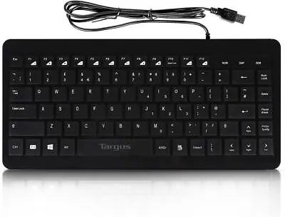 Targus Compact Multimedia Keyboard USB English QWERTY AKB631UKZ • £10.95