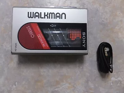 Vintage SONY Walkman WM-24 Personal  Stereo Cassette Player Dolby NR. Working • £9.50