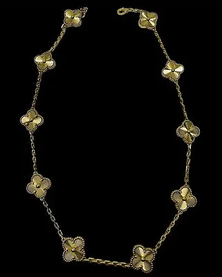 Van Cleef & Arpels Alhambra Necklace 10 Motif Yellow Gold  • $16995