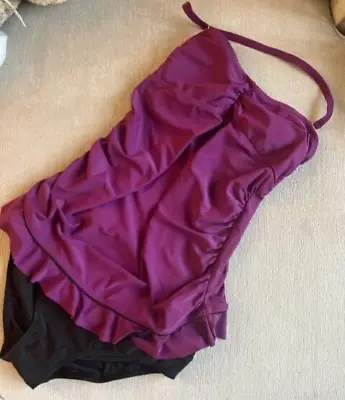 2 Piece Liz Lange Maternity Womans Tankini & Bottoms Set Sz M 8-10 Swimming Suit • $5
