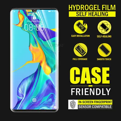 NEW HYDROGEL AQUA FLEX Full Coverage Screen Protector For Huawei P30 P30 Pro • $4.95