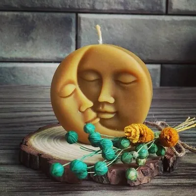 £6.29 • Buy 3D Moon Face Wax Candle Silicone Soap Cake Molds Plaster Handmade Craft Making