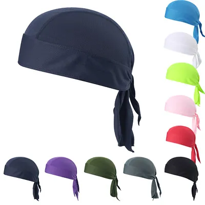 Sports Beanie Hat Durag Skull Cap Running Doo Do Rag Hat Head Scarf Wrap Cover • $6.99